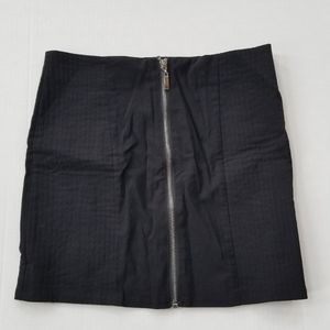 Black Bodycon Zip Up Skirt | Size 6 | H&M